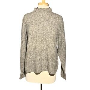 London Fog Women's Gray Wool Turtleneck Sweater Size Medium
